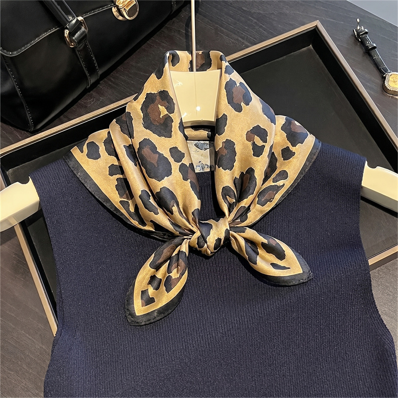 100% Silk Square Scarf Leopard - Silk Scarf Square review and price